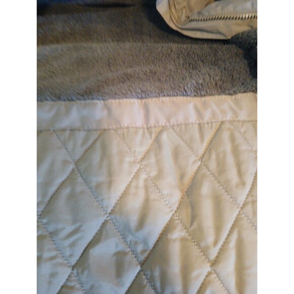 LL Beam New Parka Womens Coat Taupe/Brown Lined Hooded Size Large Brown Fur Hood - Picture 12 of 16